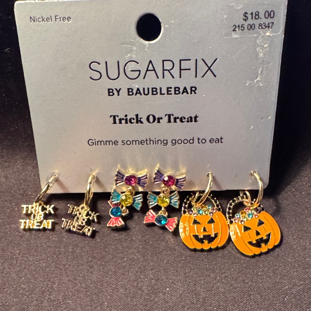 BaubleBar Sugarfix Halloween Earrings Trio - Picture 2 of 2